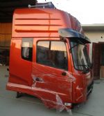東風天龍配件 東風天龍駕駛室 東風天龍駕駛室(珠光鉬紅)  車間實拍